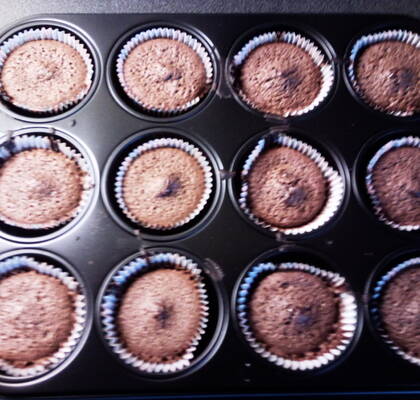 Glutenfri kladdkaka/kladdkakemuffins