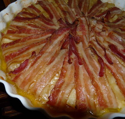 Potatis Galette med bacon