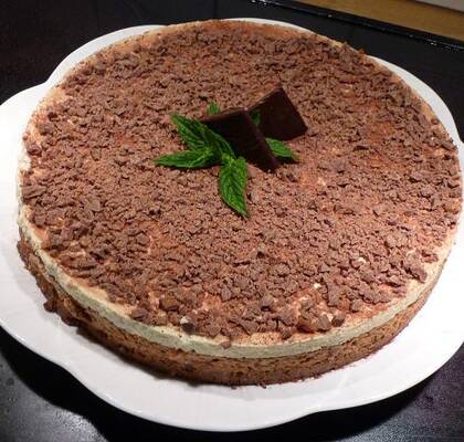 Minchokladcheesecake / After Eight Cheesecake