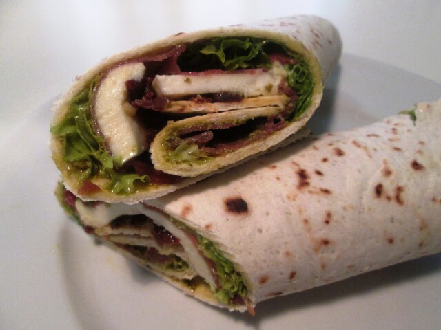 Italienske Wraps med Skinke og Mozzarella