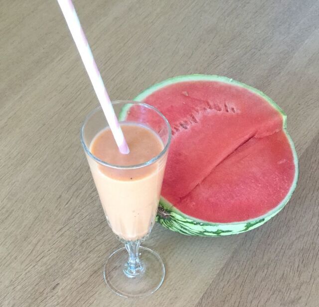 Vandmelonsmoothie - smagen af sommer!