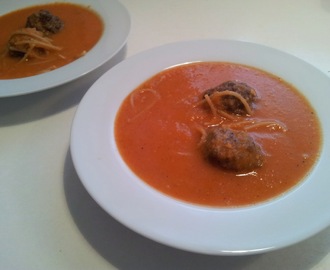 Spaghetti Meatball Tomato Soup