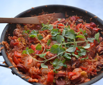 JAMBALAYA MED REJER OG CHORIZO