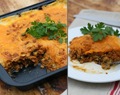 Low Carb High Protein moussaka med granuleret soya