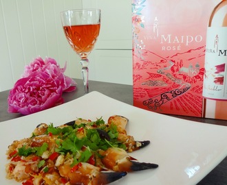 Krabbeklør med chili ♥ Viña Maipo Rosé ♫♫