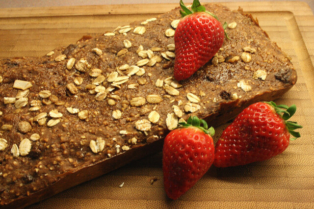 Groft bananbrød med mørk chokolade og espresso