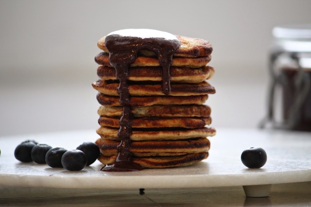 Banana Pancakes med hjemmelavet nutella