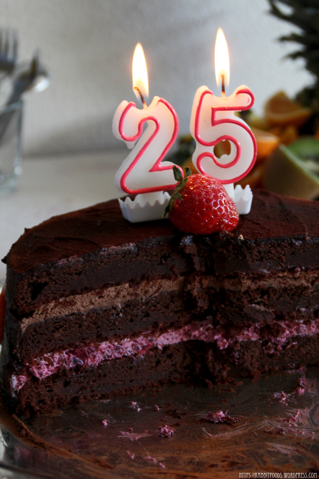 Trible Birthday Chocolate Cake