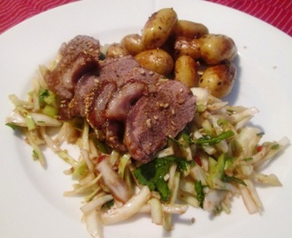 Manchuriansk Lammefilet med Tamarind Slaw