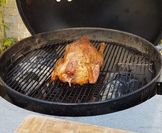 Hel kylling på Weber-grillen