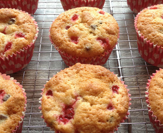 Makronmuffins med chili-chokolade og ribs