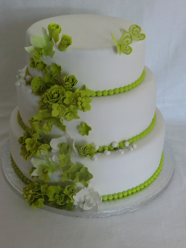 Bryllup i limegrøn