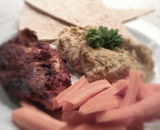 Tandoori masala kylling med hummus