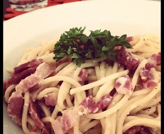 Spaghetti Carbonara (uden fløde)