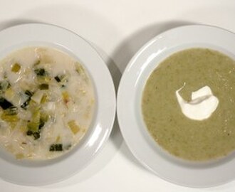 Kartoffel porre suppe