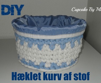 DIY - Hæklet kurv af genbrugsstof