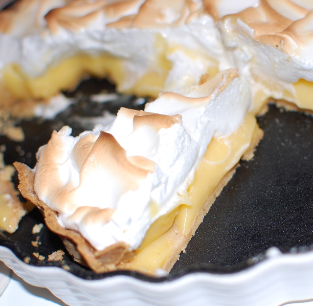 Citrontærte med marengs - Lemon meringue pie (Glutenfri)