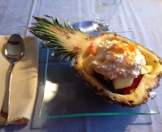 Fyldte ananas med appelsinfromage