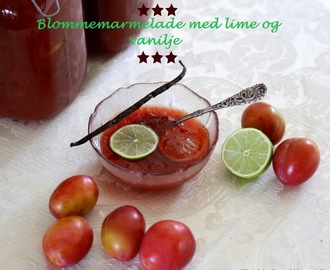 Opskrift på den bedste blommemarmelade med lime og vanilje