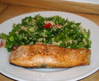 Laks med Tabbouleh-salat