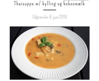 Thaisuppe m/kylling og kokosmælk