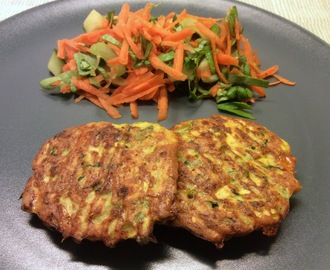 Squashfrikadeller med cheddarost