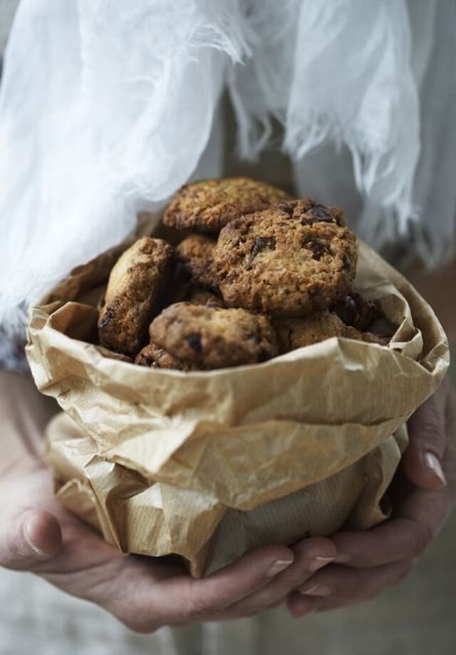 Chokolade cookies med kokos