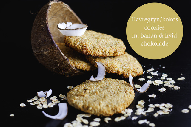 Havregryn / kokos cookies