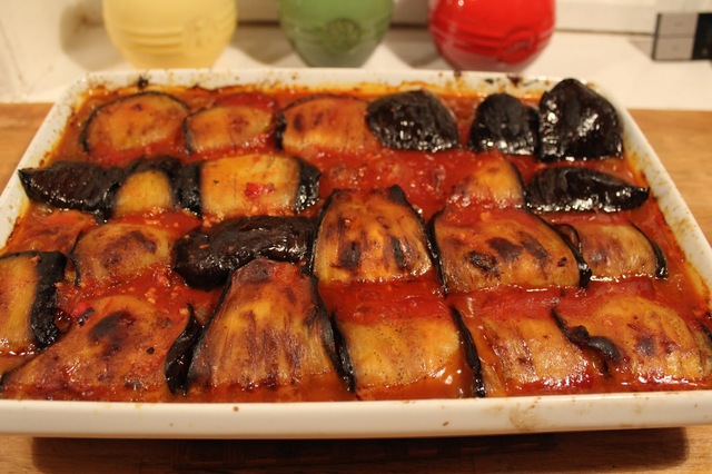 Olgas Karniyarik - tyrkiske auberginer med kød