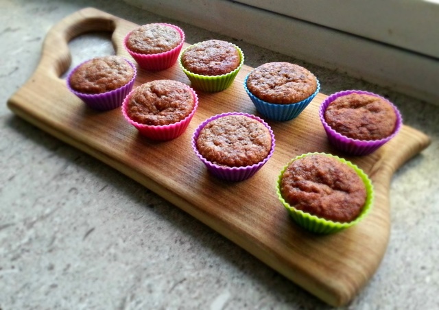 Grove muffins med banan og rosin version 2