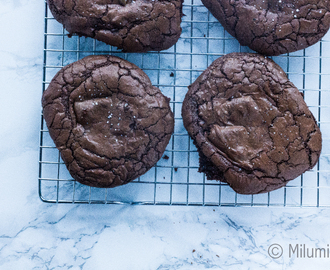 Chokolade Cookies med nutella- og karamelfyld