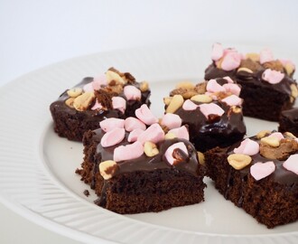 Rocky Road Brownies med dumle