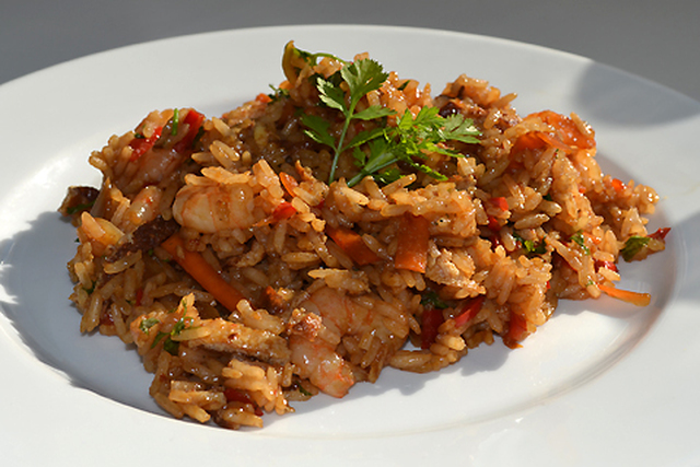 Egg fried rice og farvel og tak