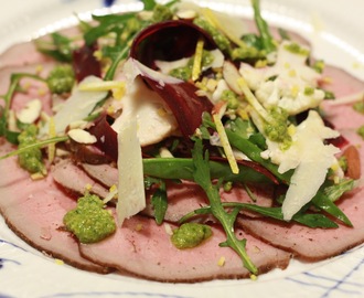 Lækker udnyttelse af rester - Grønkålspesto og fake carpaccio