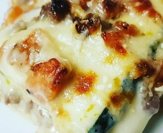 Hvid lasagne med squash