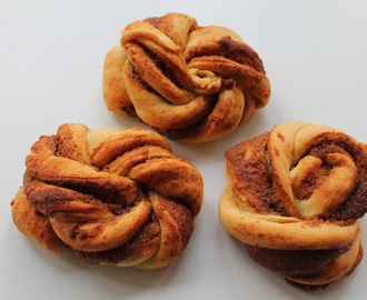 Kanelsnurrer med marcipan