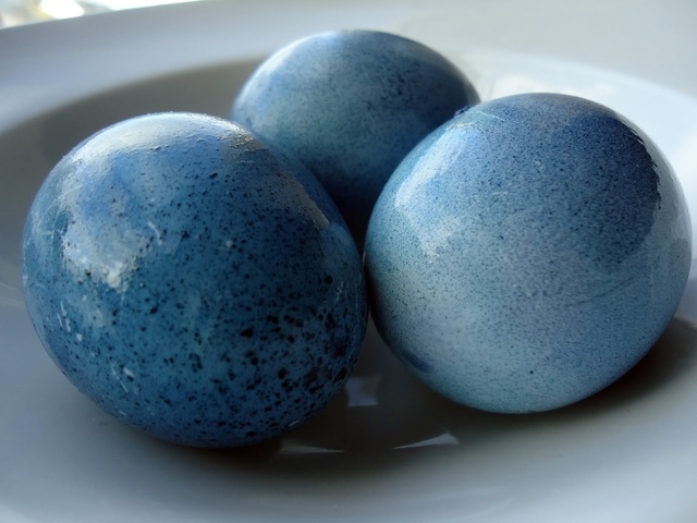Blå egg til påske
