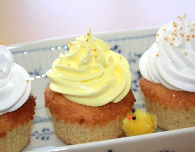 Citronmåne-cupcakes