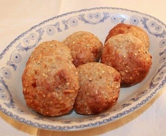 Boghvedeboller med bid (glutenfri, mælkefri og uden æg)