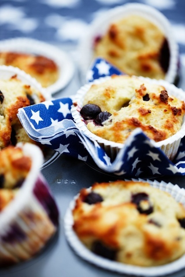 Blåbær muffins