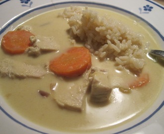 Mulligatawny - Karrysuppe med kylling