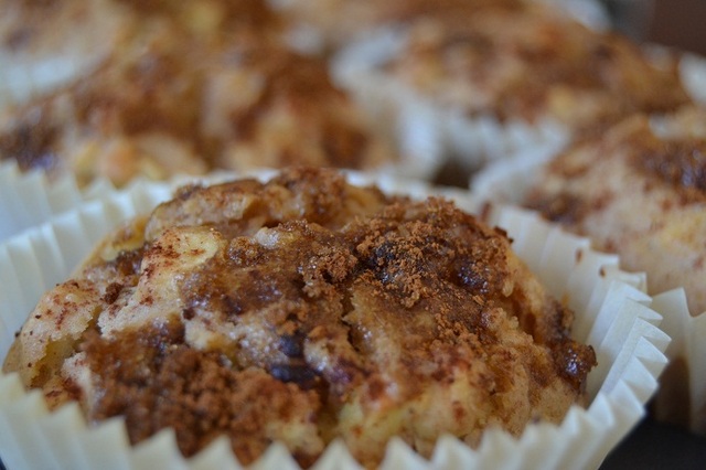 Nemme æble og kanel muffins