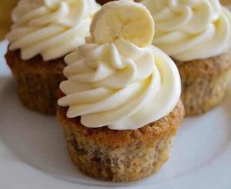 Små sunde banancupcakes 