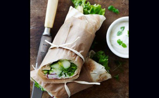 Wraps med grøntsagsfyld