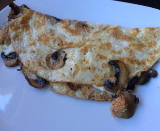 Omelet med champignon