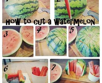 How to cut a watermelon