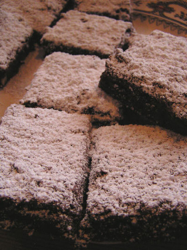 Marcipan-brownies