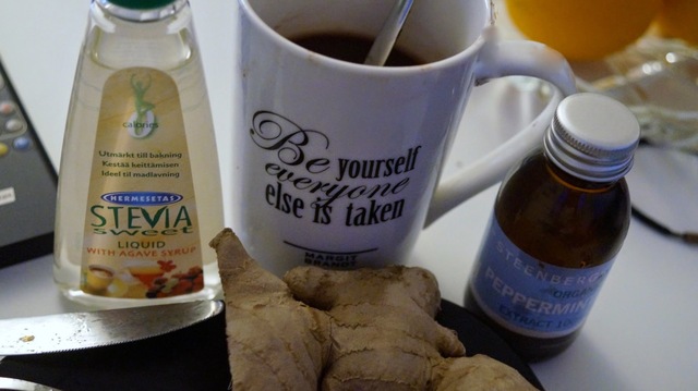 Utrolig kalorielet varm kakao (med grøn te og ingefær)