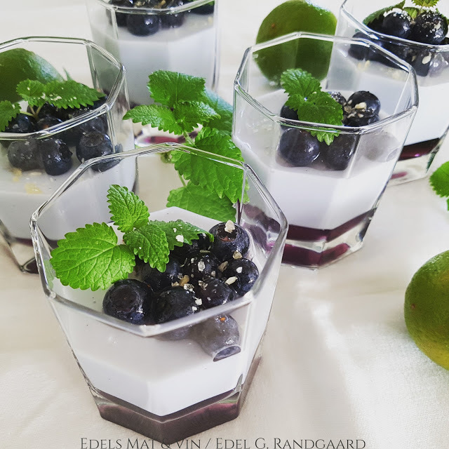Kesamfromasj med blåbær & lime ♫♪♥♫