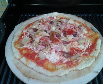 Pizza i gasgrill